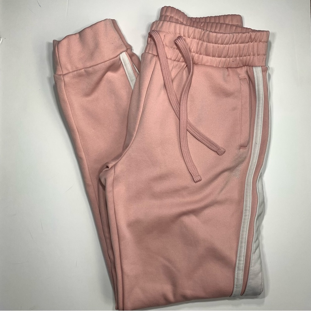 Justice Blush Pink Joggers Size 14/16